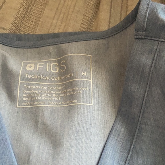 FIGS heather indigo blue set - Picture 2 of 3